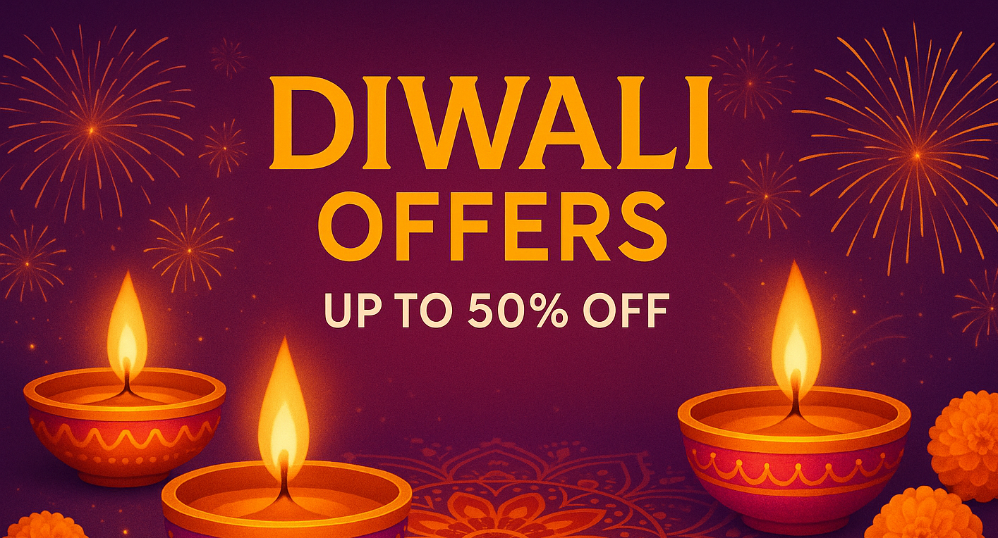 Diwali offers going on web banner